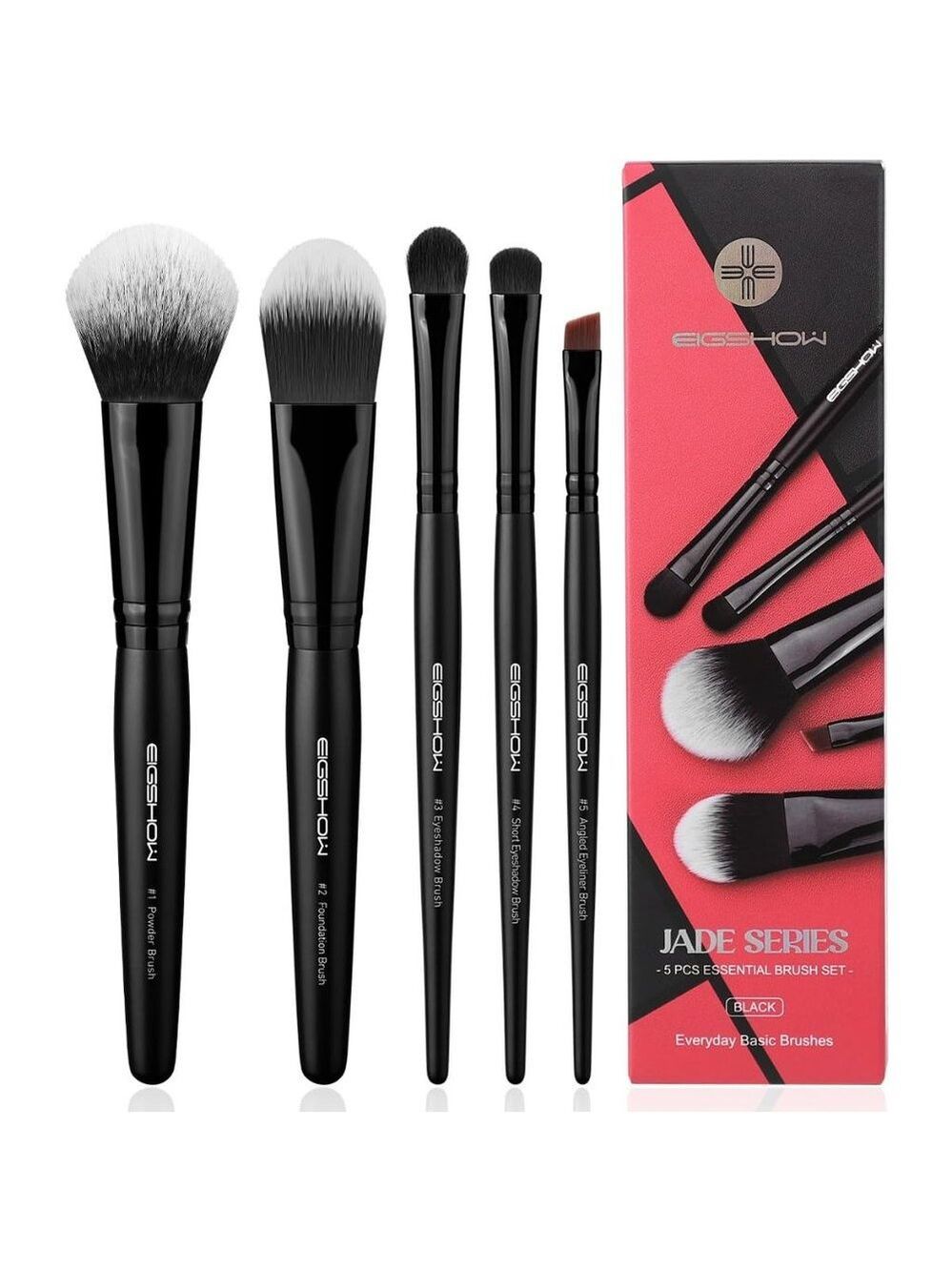 EIGSHOW Everyday Makeup‎ Brushes, 5 Pcs Makeup Brush Set for Foundation Blush